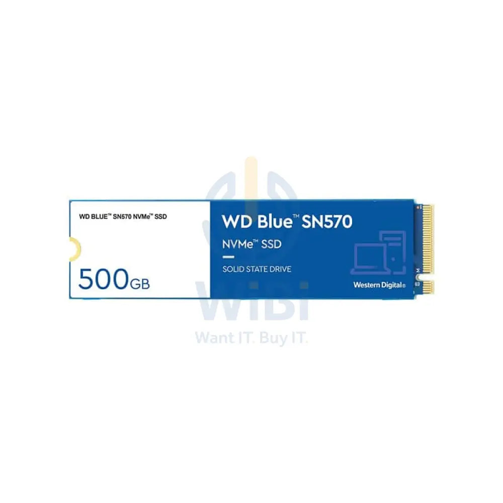 WD Blue SN570 NVMe SSD - 500GB / M.2 2280 / PCIe 3.0 - SSD (Solid State Drive)