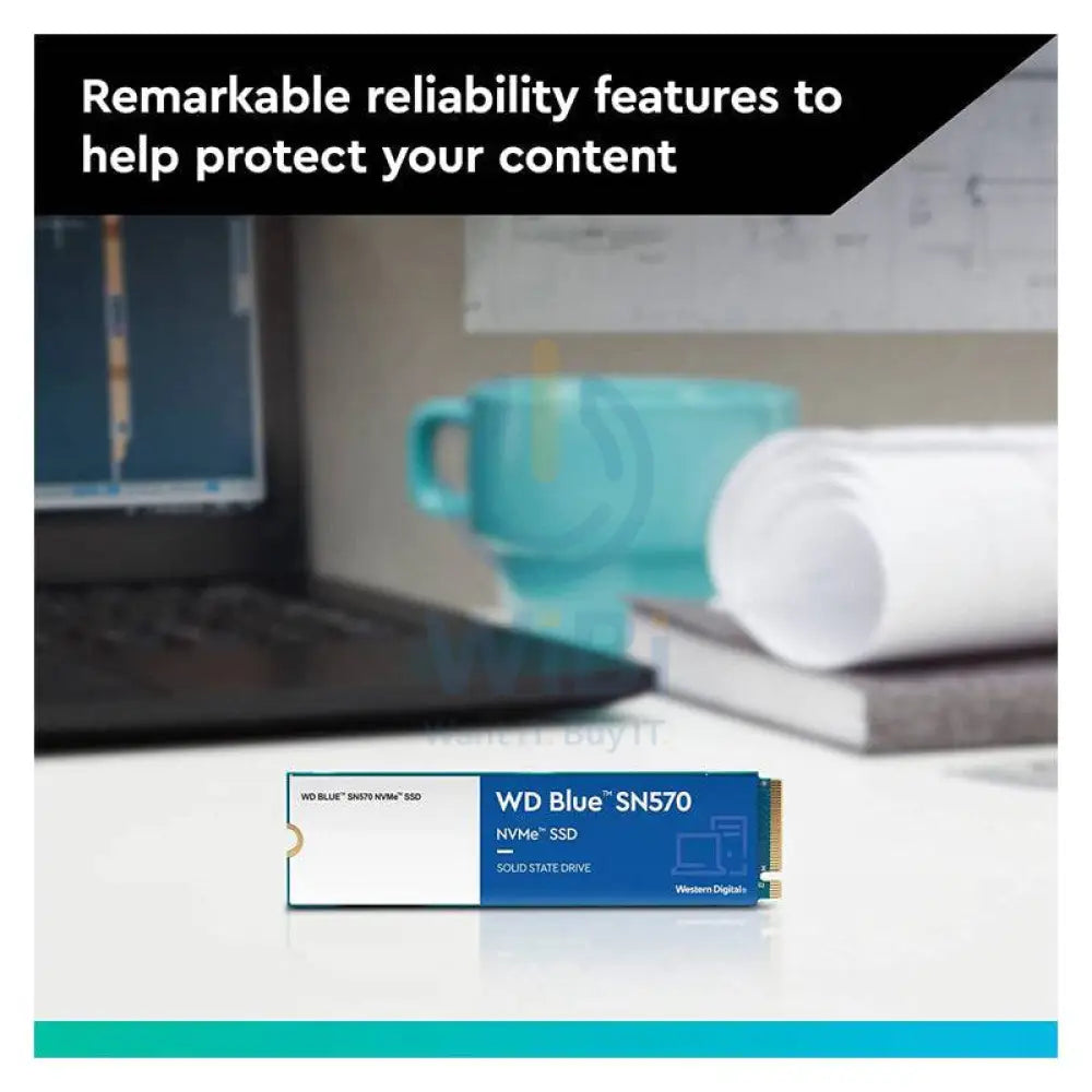 ويسترن ديجيتال أزرق SN570 NVMe NVMe إس إس دي - 500 جيجابايت / م.2 .2 .2280 / PCIe 3.0 - إس إس دي (صلبة الحالة محرك)
