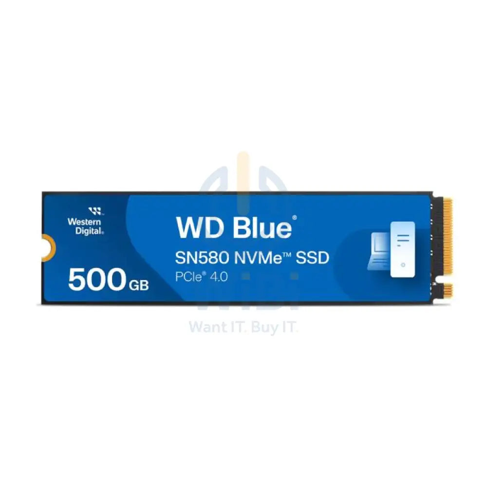 WD Blue SN580 NVMe SSD - 500GB / M.2 2280 / PCIe 4.0 - SSD (Solid State Drive) Storage > Solid State Drive