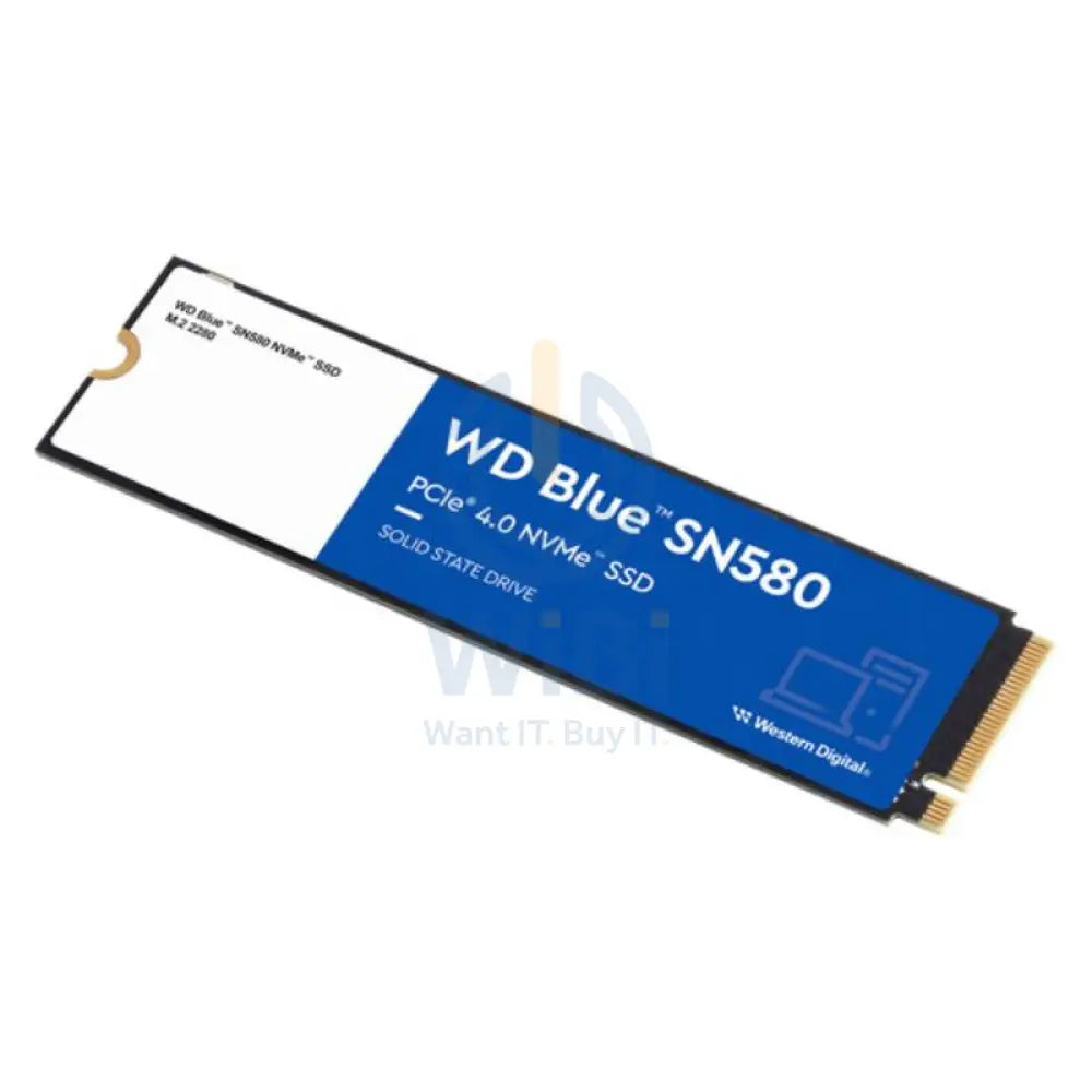 WD Blue SN580 NVMe SSD - 500GB / M.2 2280 / PCIe 4.0 - SSD (Solid State Drive) Storage > Solid State Drive