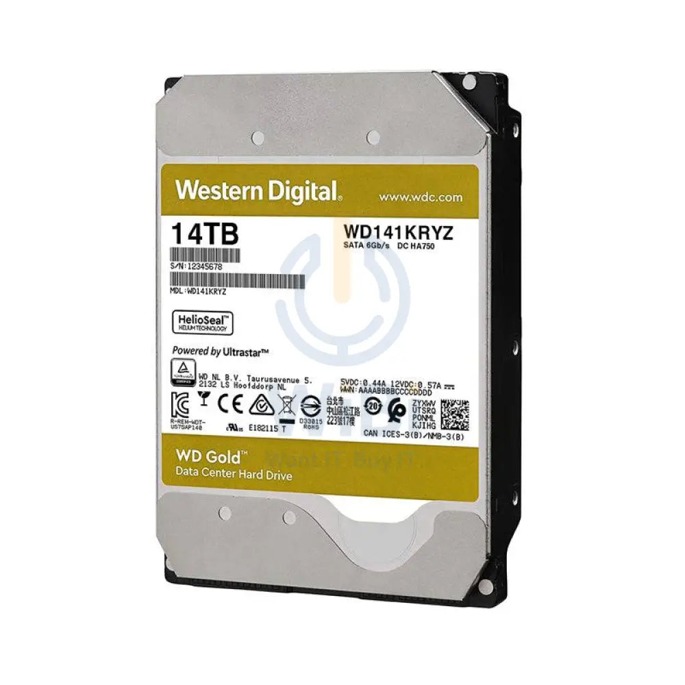 WD Gold Enterprise Class Hard Drive - 14TB / 3.5-inch / SATA-III / 7200 RPM / 512MB Buffer
