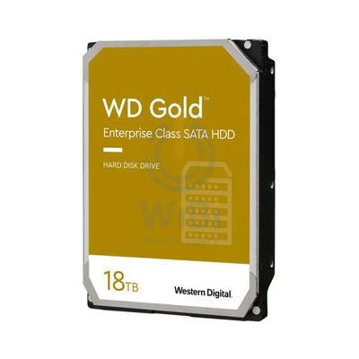 WD Gold Enterprise Class Hard Drive - 18TB / 3.5-inch / SATA-III / 7200 RPM / 512MB Buffer