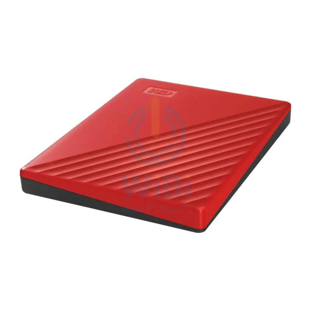 WD My Passport - 2TB / USB 3.2 Gen 1 / Red / External Hard Drive