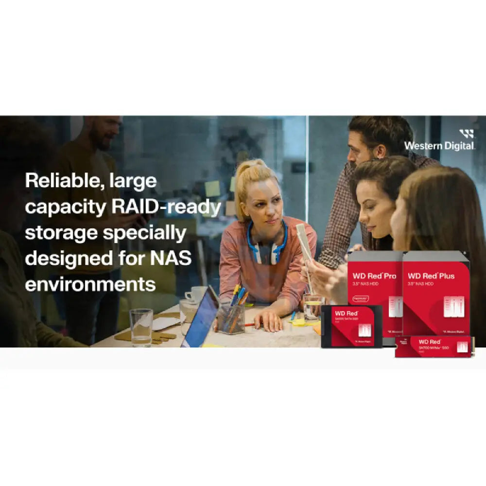WD Red Plus Internal NAS HDD - 4TB / 3.5-inch / SATA-III / Up to 180MB/s / 256MB Storage > Desktop Hard Drives