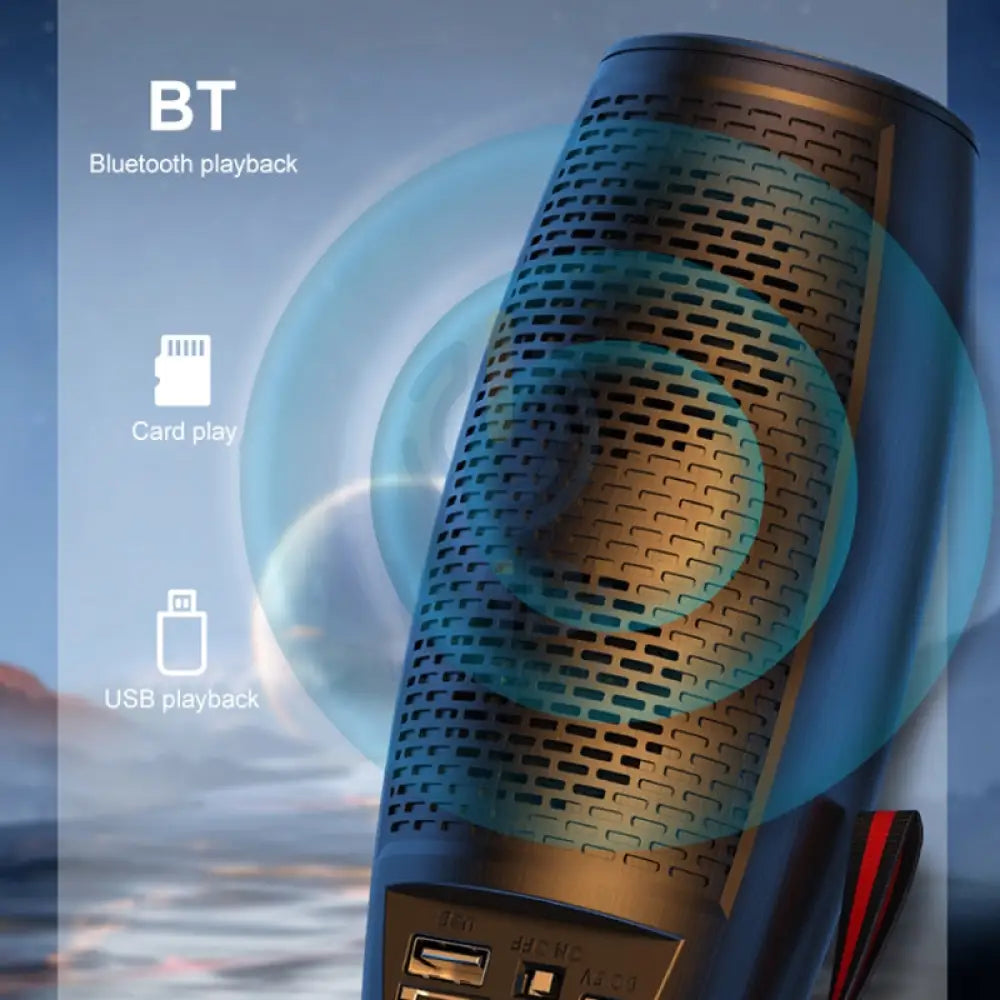 WEKOME D40 5W Sound Pulse Colorful Bluetooth Speaker - Black Accessories > Audio > Speakers