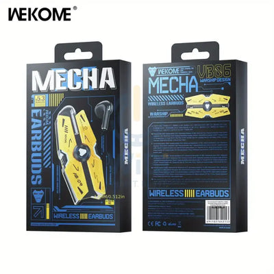 WEKOME VB06 Mech Series Metal Bluetooth Earphone - Yellow Accessories > Audio > Headphones
