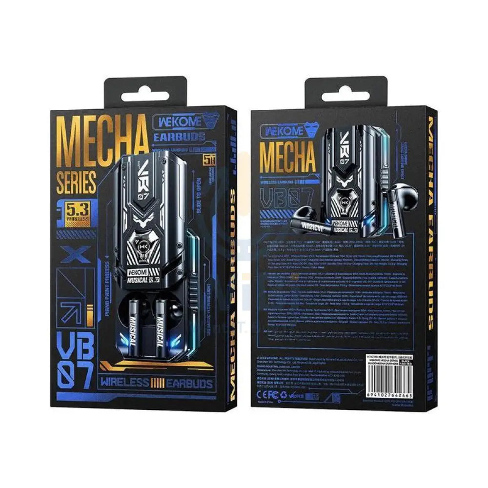 WEKOME VB07 Mecha Series Blade Wireless Bluetooth Earphone - Black Accessories > Audio > Headphones