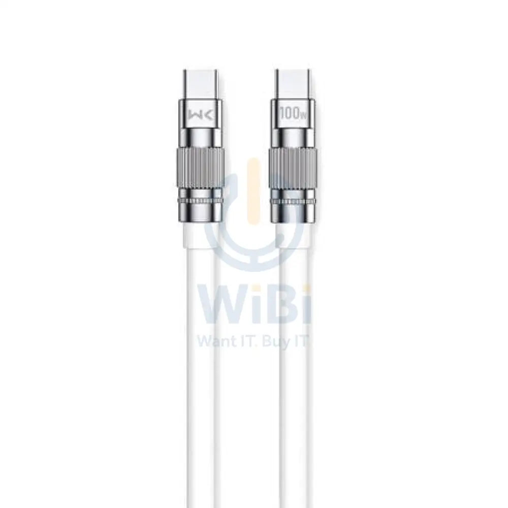 WEKOME WDC-188 Wingle Series - USB-C to USB-C Connection Cable 100W Fast Charging - 1 Meter / White Accessories >