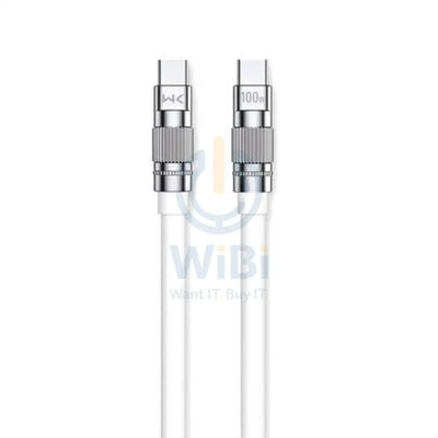 WEKOME WDC-188 Wingle Series - USB-C to USB-C Connection Cable 100W Fast Charging - 1 Meter / White Accessories >
