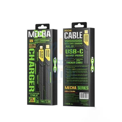 WEKOME WDC-191 Mecha Series - USB-C to Lightning PD Connection Cable - 20W / 1Meter / Yellow Accessories > Mobiles &