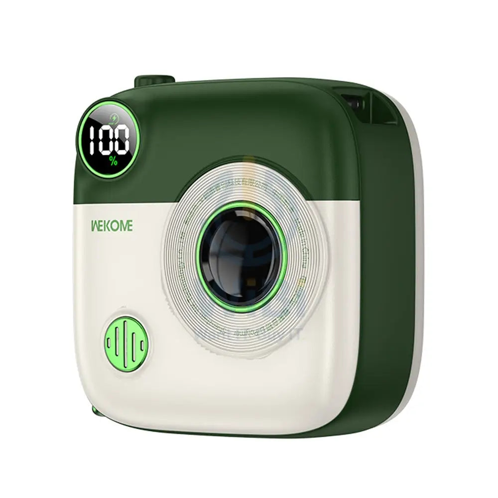 Wekome WP-365 Retro Series 10000mAh Camera 15W Magnetic Fast Charging Power Bank - Green & white Accessories > Power