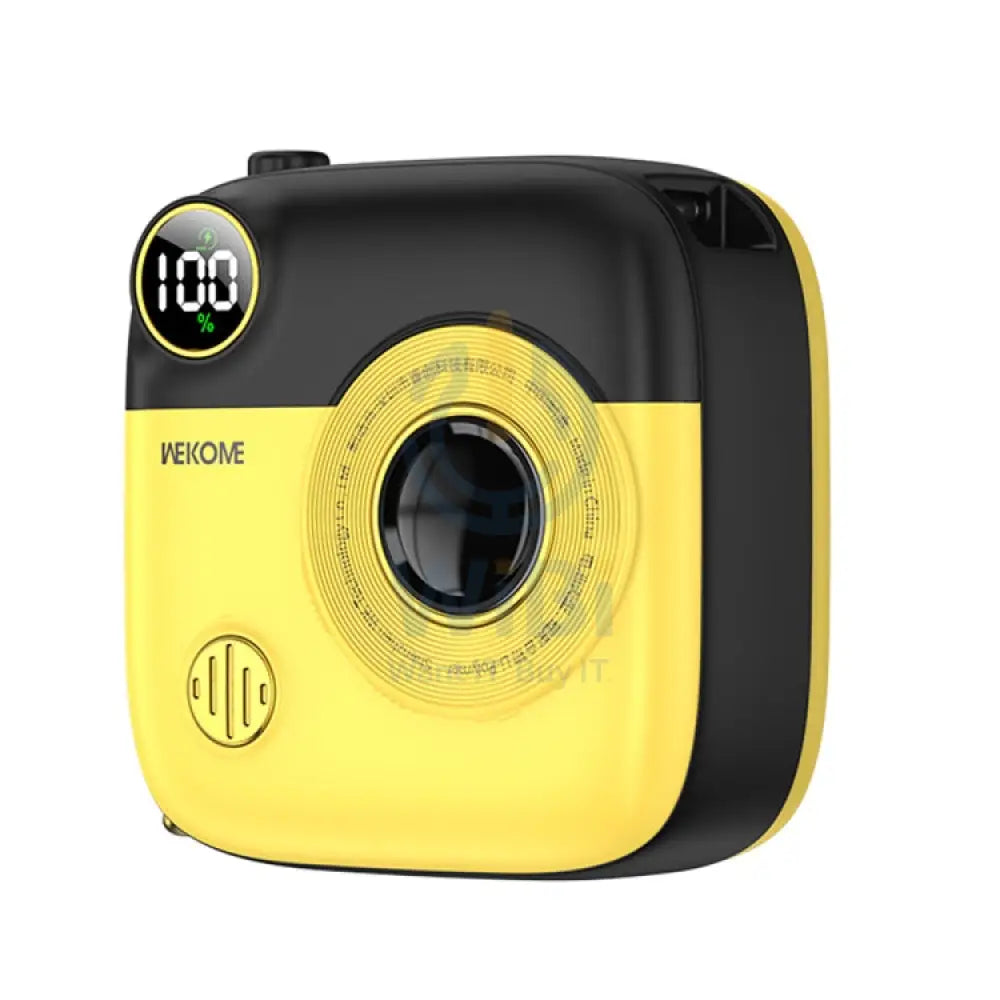 Wekome WP-365 Retro Series 10000mAh Camera 15W Magnetic Fast Charging Power Bank - Yellow & Black Accessories > Power