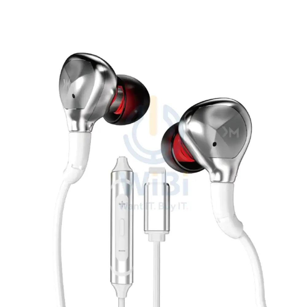 WEKOME YC06 Blackin Series - HiFi Lightning Wired Headphones - White Accessories > Audio > Headphones