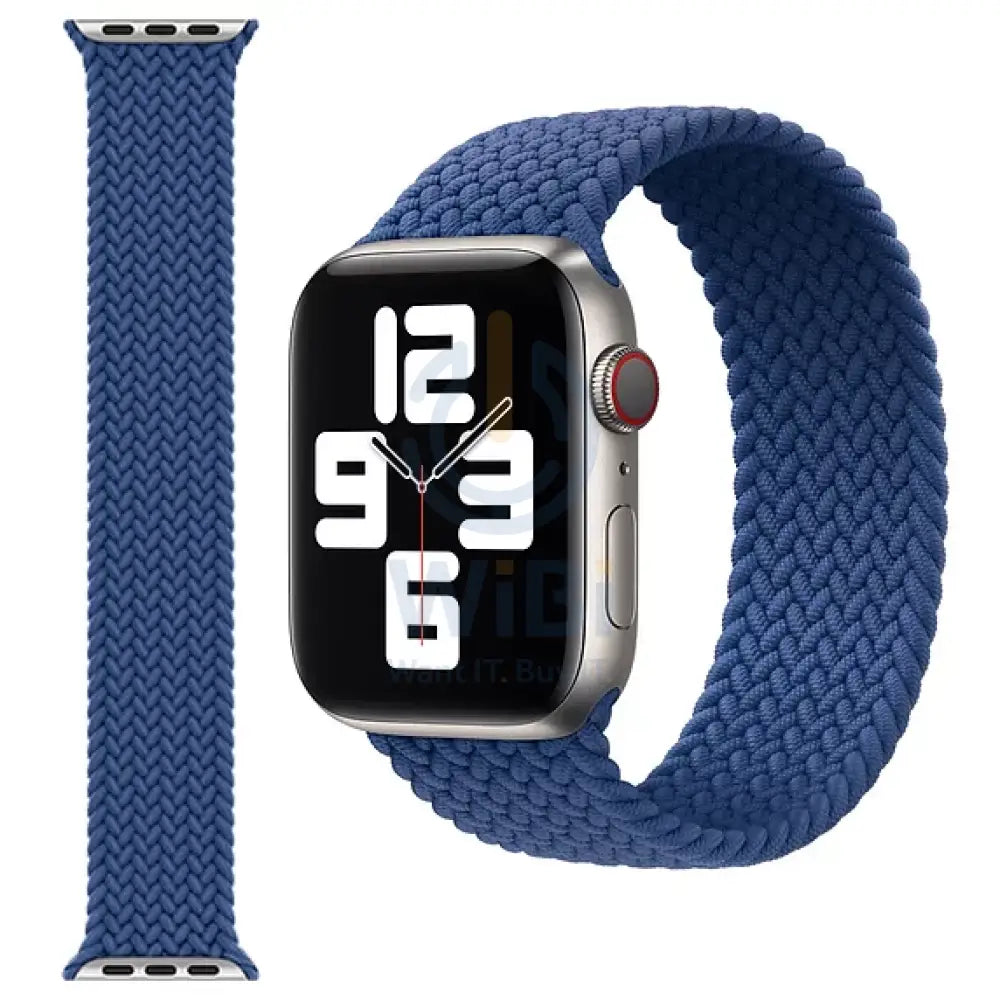 Wiwu Braided Watch Band - Apple Watch 42/44/45/49mm / Blue Accessories > Smart Watches > Straps > Offer Zone