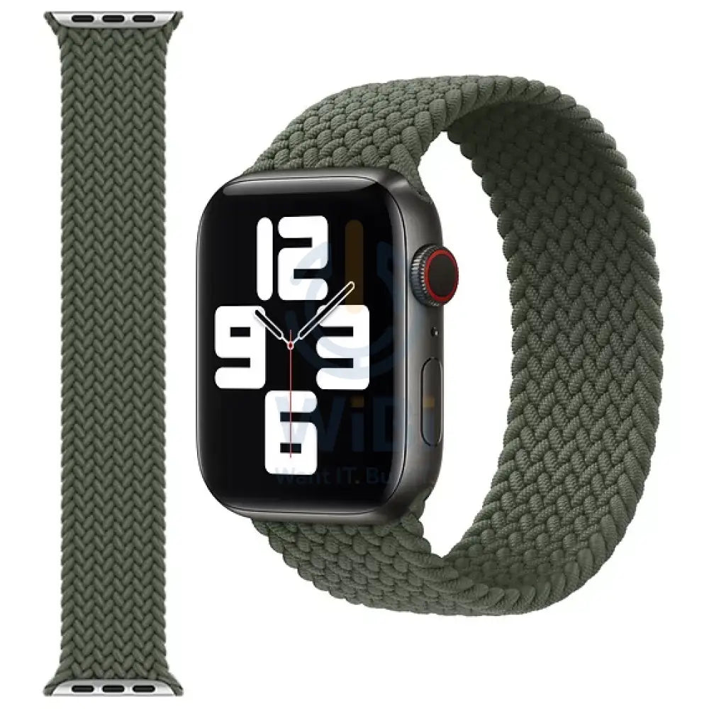 Wiwu Braided Watch Band - Apple Watch 42/44/45/49mm / Green Accessories > Smart Watches > Straps