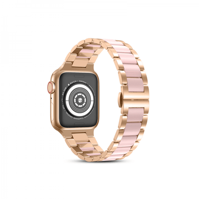 Wiwu Resin Steel Belt For Apple Watch 42 / 44 / 45 / 49Mm - Rose Pink Accessories > Smart Watches