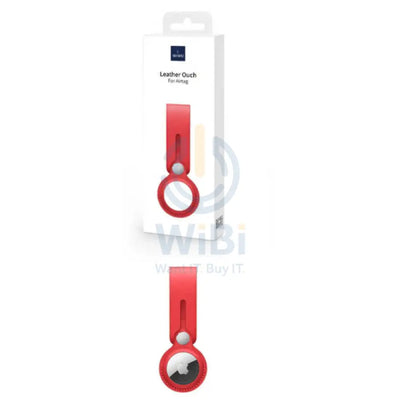 Wiwu Leather Airtag Case - Red Accessories > Mobiles & Tablets