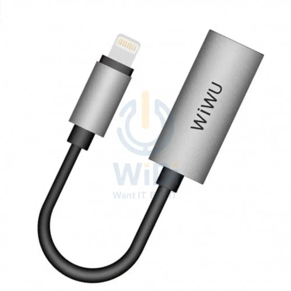 Wiwu LT02 Lightning Charging Adapter - Grey Accessories > Cables & Converters > Audio & Video Adapter