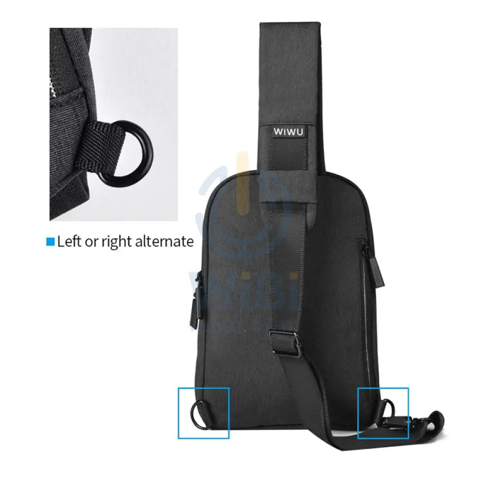 Wiwu Odyssey Water Proof Shoulder Chest Crossbody Bag - Black Accessories > Mobiles & Tablets > Tablets