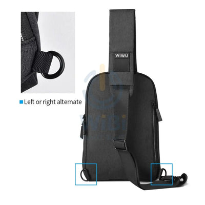 Wiwu Odyssey Water Proof Shoulder Chest Crossbody Bag - Black Accessories > Mobiles & Tablets > Tablets