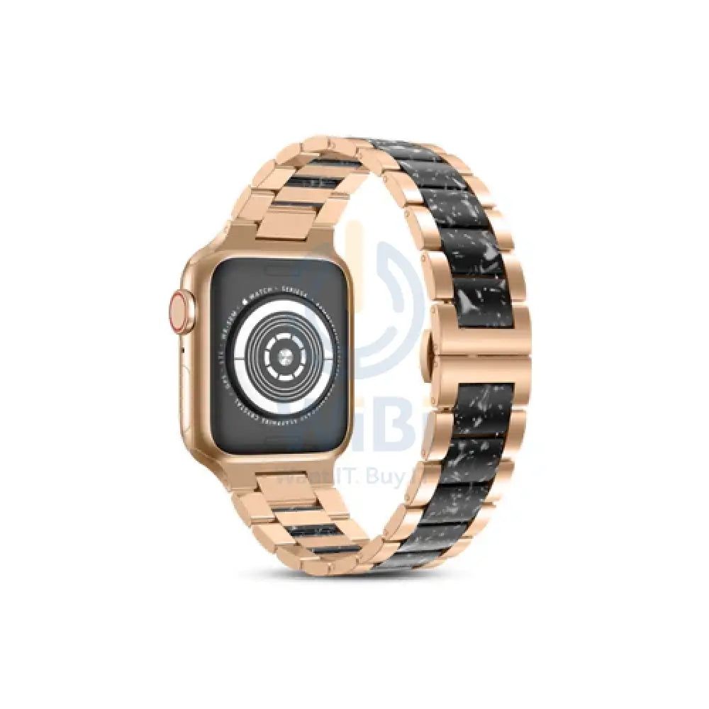 Wiwu Resin Steel Belt - Apple Watch 42/44/45/49Mm / Rose Black Accessories > Smart Watches > Straps