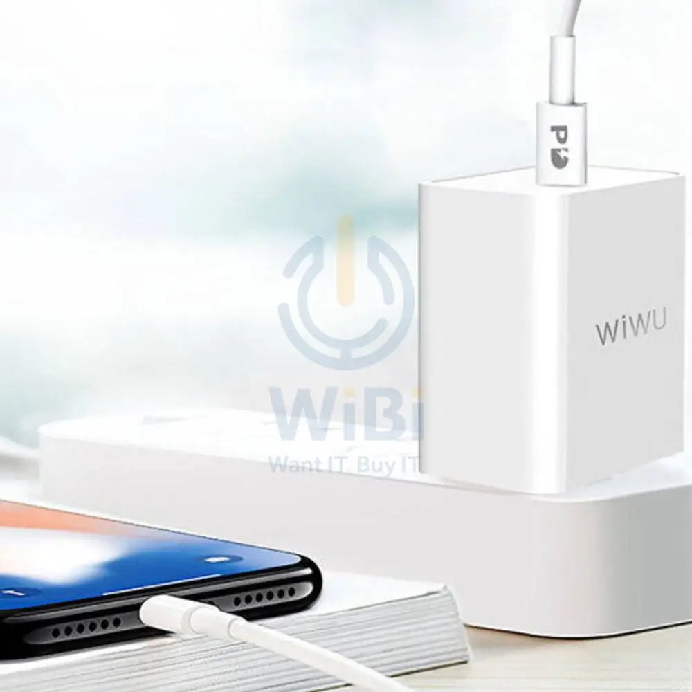WiWU RY-U56 PD charger Fast Charger Adapter - USB-C / White