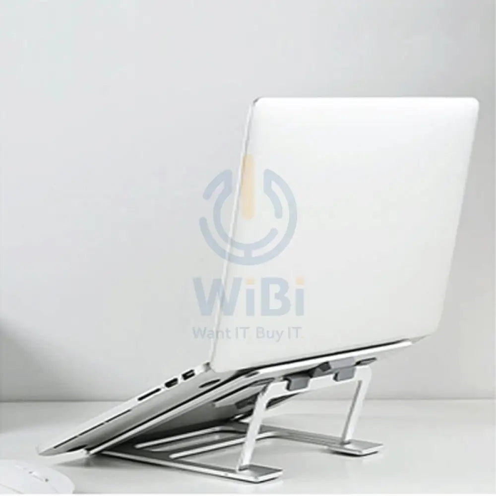 WIWU S400 Aluminum Laptop Stand - Silver Accessories > Mobiles & Tablets > Mobiles > Mobile Holder / Stands