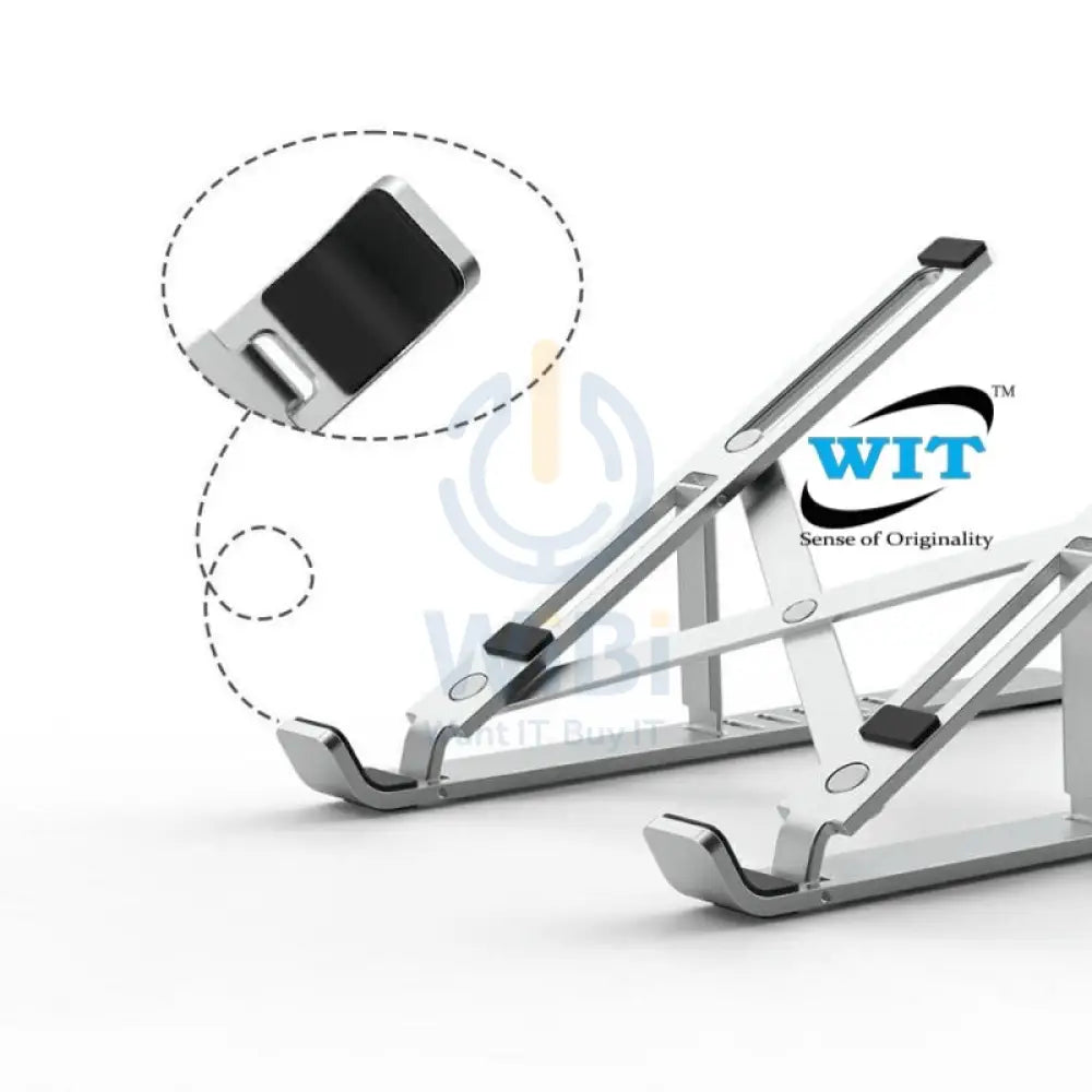 WIWU S400 Aluminum Laptop Stand - Silver Accessories > Mobiles & Tablets > Mobiles > Mobile Holder / Stands