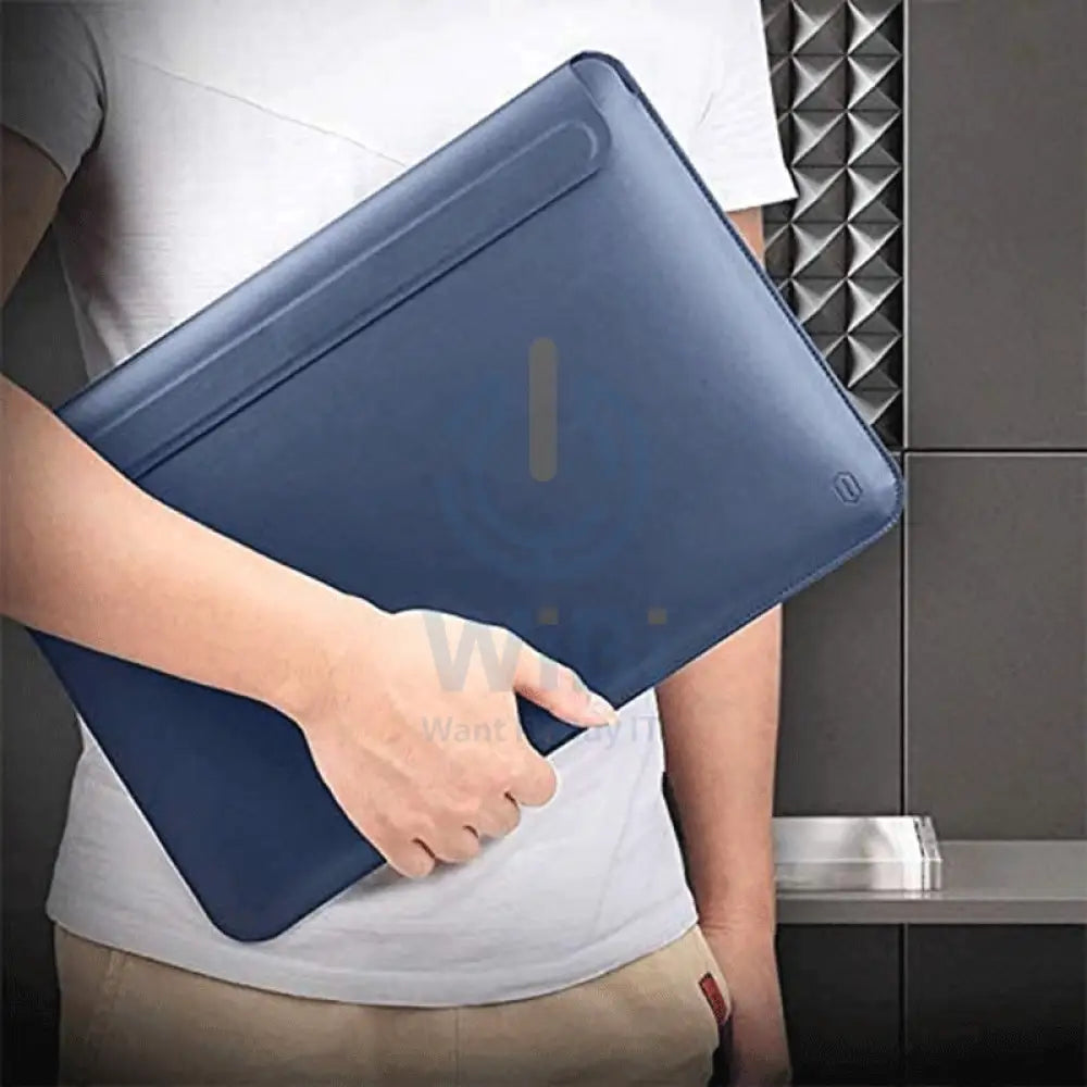 Wiwu Skin Pro 2 Pu Leather Sleeve - Macbook 16 Pro / Blue Accessories > Mobiles & Tablets