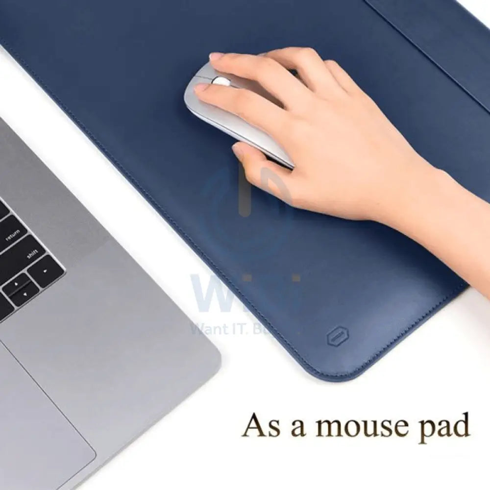 Wiwu Skin Pro 2 Pu Leather Sleeve - Macbook 16 Pro / Blue Accessories > Mobiles & Tablets