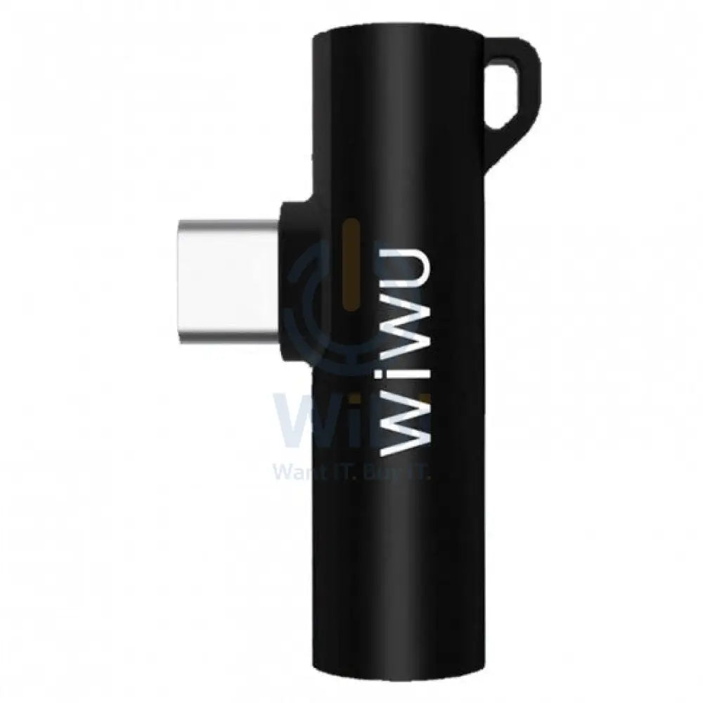 Wiwu St05 Type-C To 3.5 Audio Jack & Type-C Converter - Black Accessories > Cables & Converters > Cables