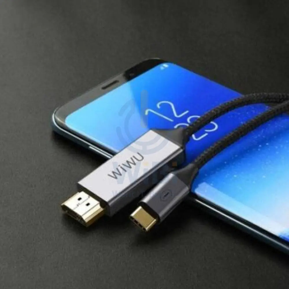 WiWU TYPE C TO HDMI CABLE - Type-C / Black Accessories > Cables & Converters > Cables