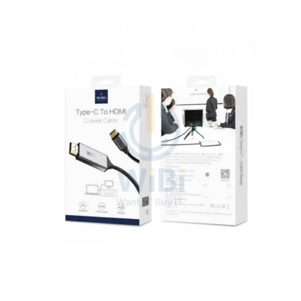 WiWU TYPE C TO HDMI CABLE - Type-C / Black Accessories > Cables & Converters > Cables