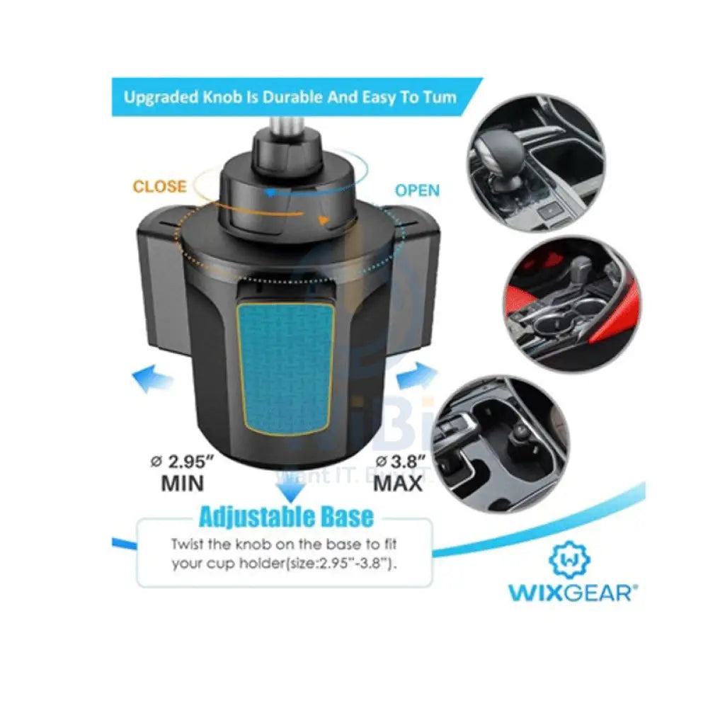 Wixgear Cup Stick Phone Holder - Black Accessories > Mobiles & Tablets > Mobiles > Mobile Holder / Stands