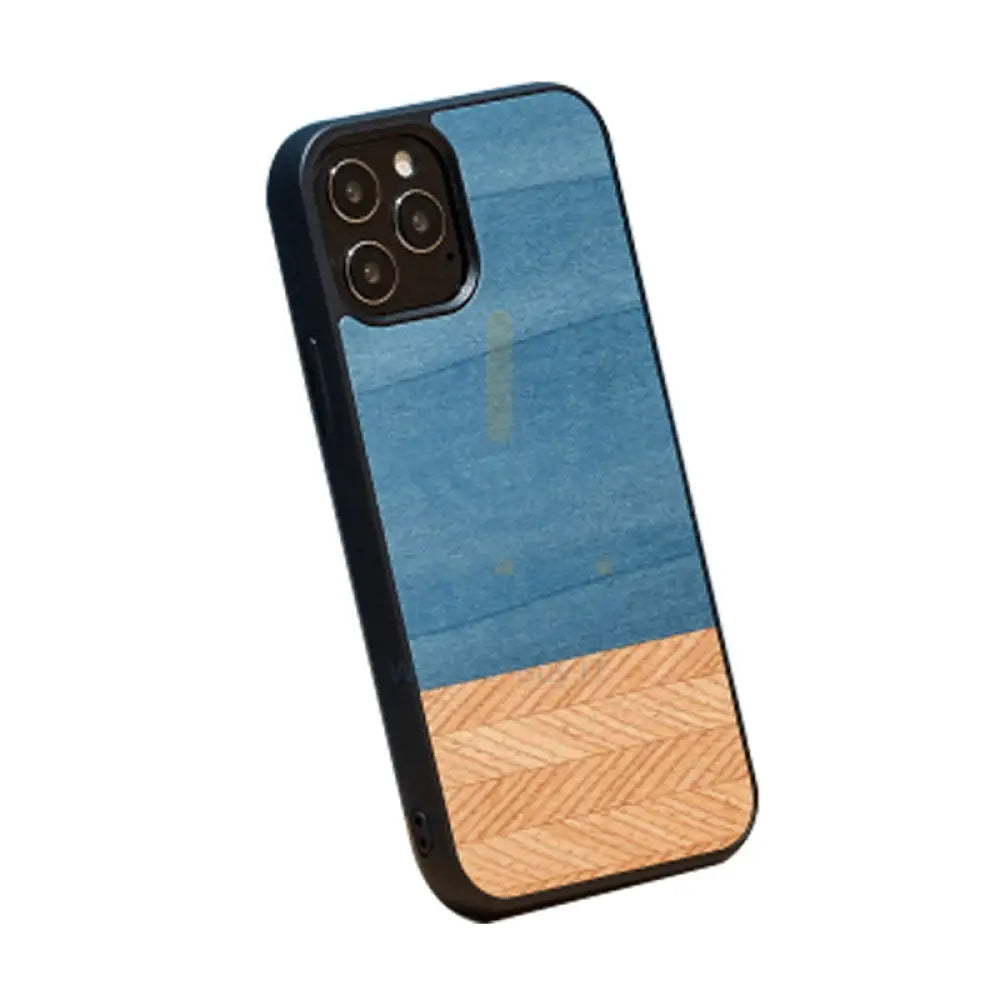 Wooden Case For iPhone 12 & 12 Pro - Denim Accessories > Mobiles & Tablets > Offer Zone