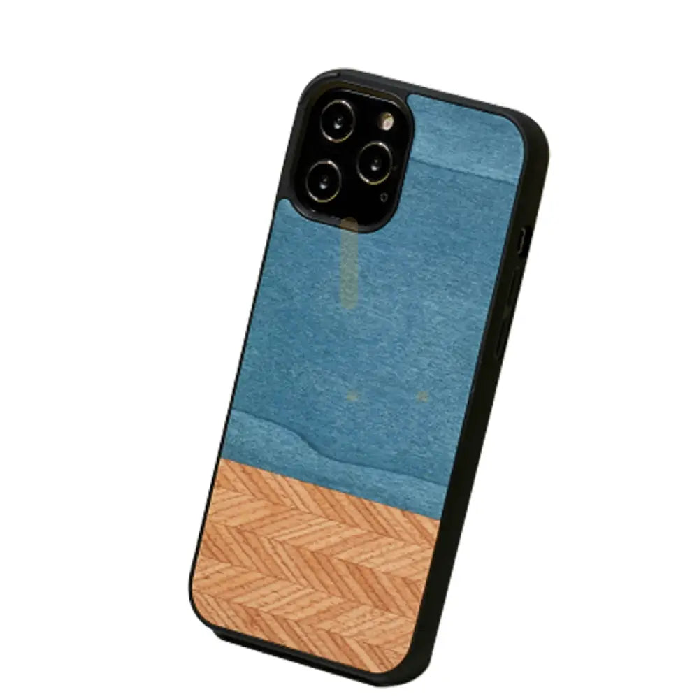 Wooden Case For iPhone 12 Pro Max - Denim Accessories > Mobiles & Tablets > Offer Zone