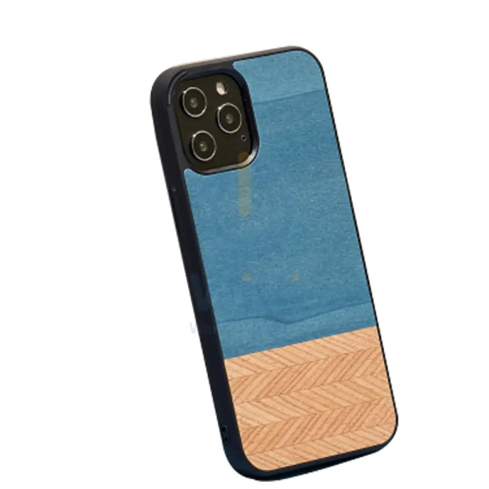 Wooden Case For iPhone 12 Pro Max - Denim Accessories > Mobiles & Tablets > Offer Zone