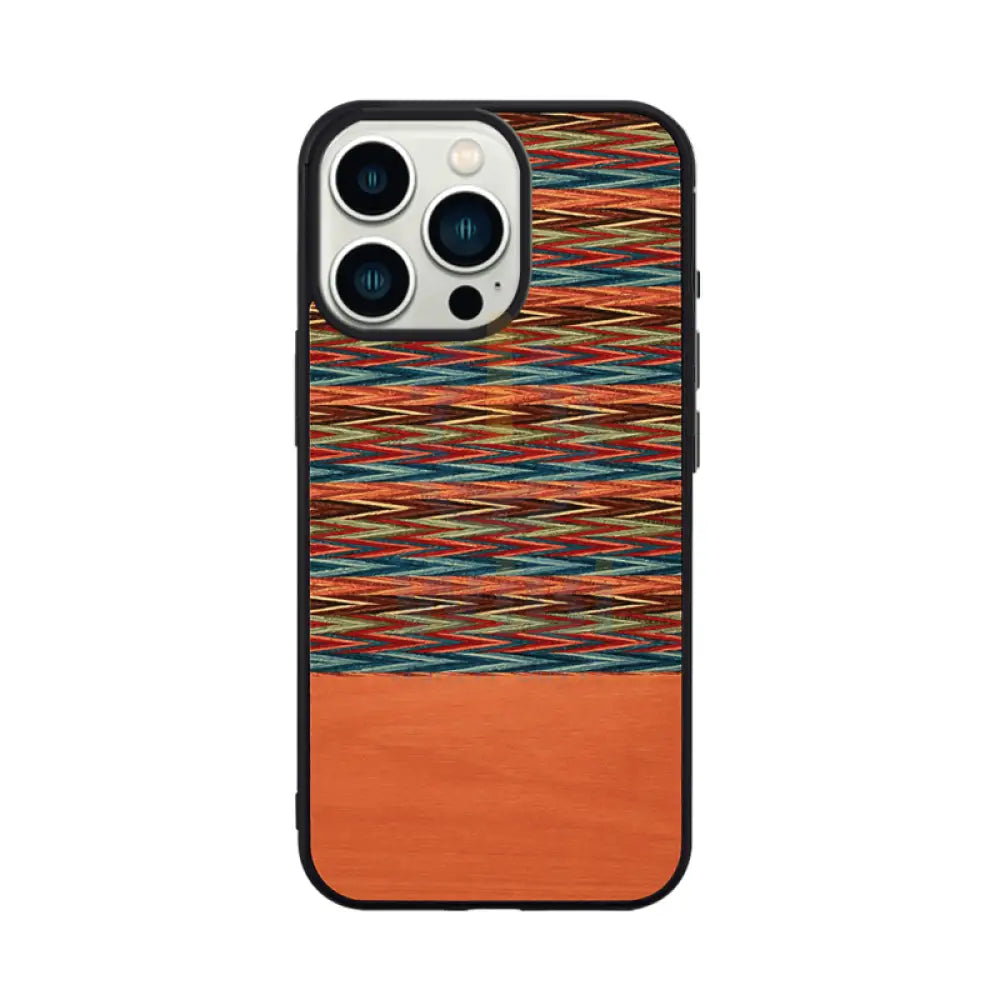 Wooden Case For iPhone 13 Pro - Browny Check Accessories > Mobiles & Tablets > Offer Zone