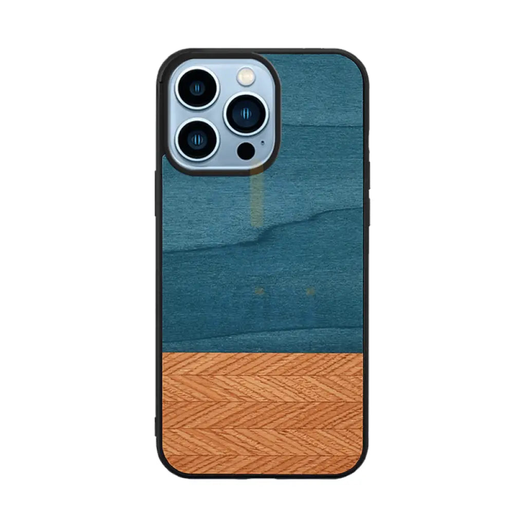 Wooden Cover For iPhone 13 Pro Max - Denim Accessories > Mobiles & Tablets > Offer Zone