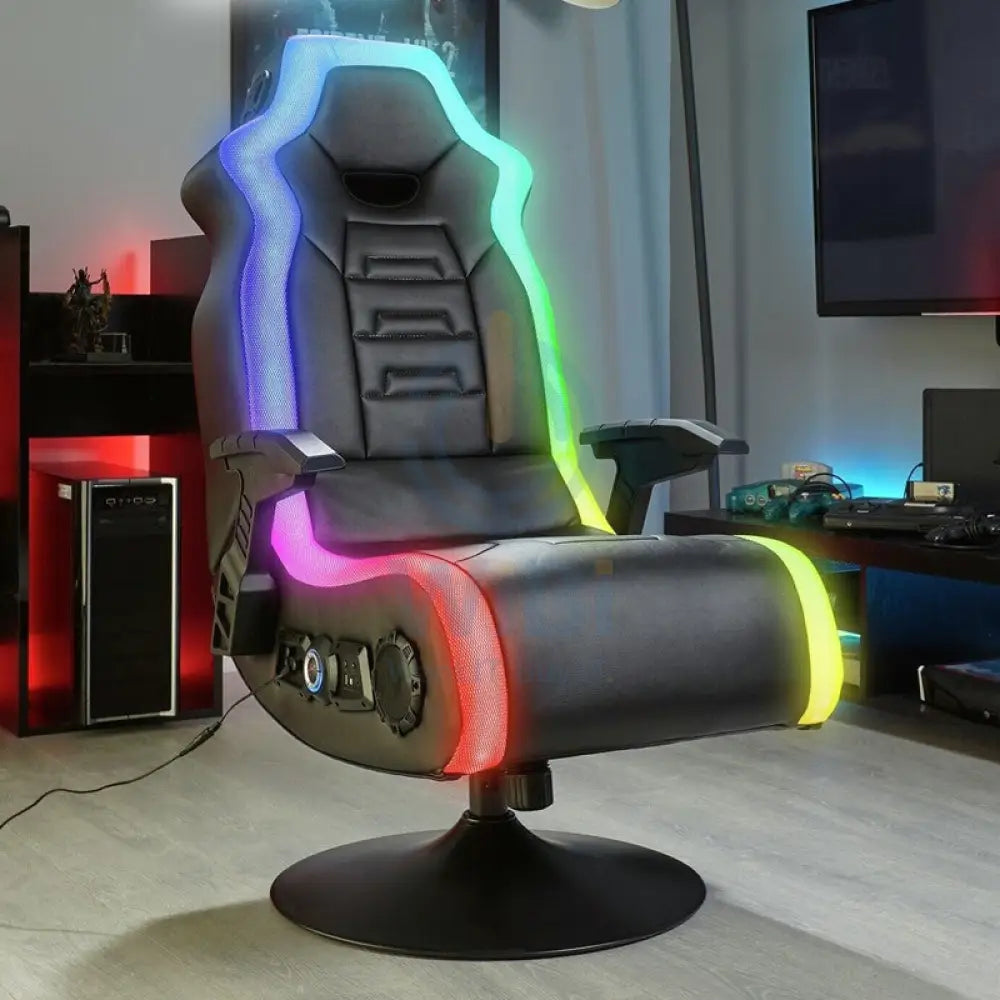 X-Rocker Monsoon RGB 4.1 Stereo Audio Gaming Chair with Vibrant LED Accessories > Chairs > Gaming Zone