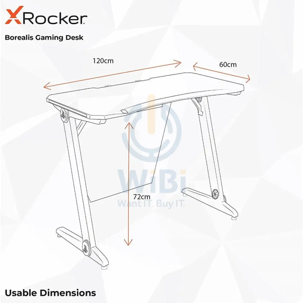 X-Rocker Sony PlayStation - Borealis PC Gaming Desk (2020) with LED’s Accessories > Other Accessories > Gaming Zone