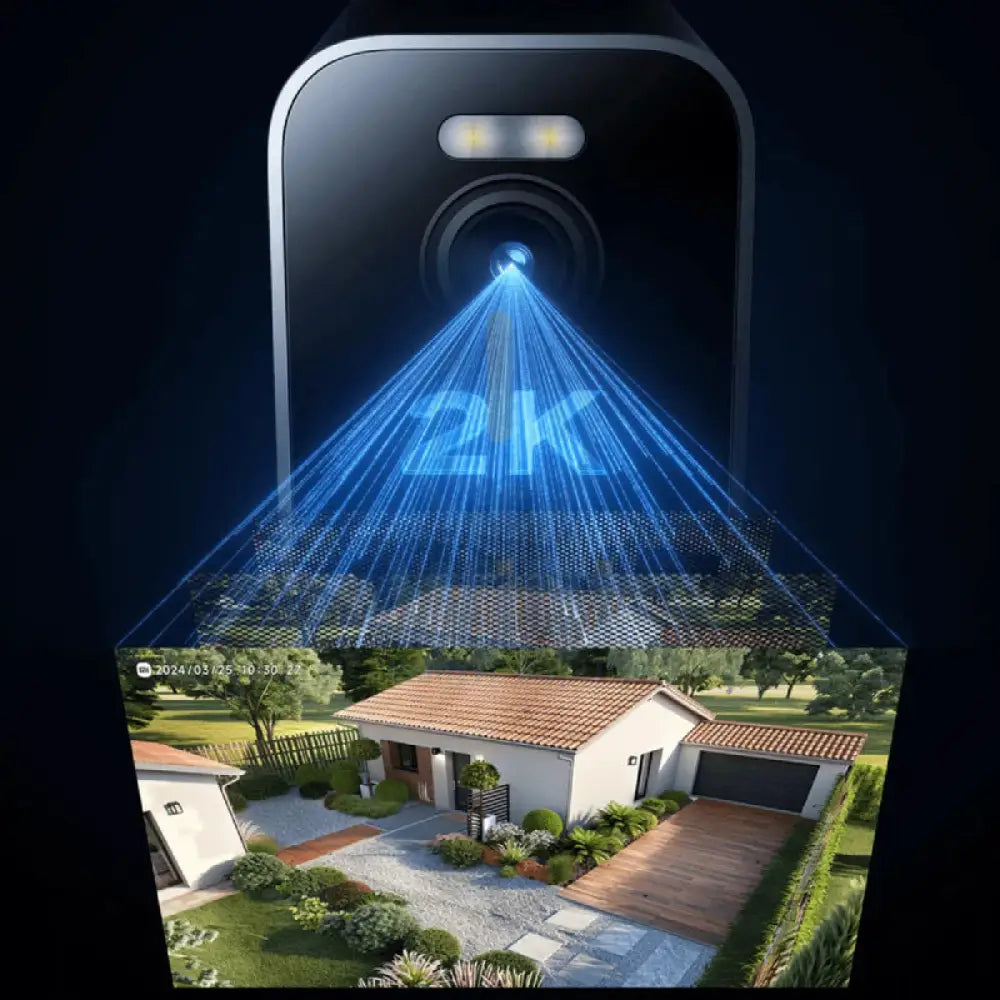 شاومي خارجي كاميرا BW300 - 3MP / اتصال داخلي ثنائي الاتجاه / 4900 مللي أمبير / ذكي لون ليلاً فيجن / كشف الحركة البشرية