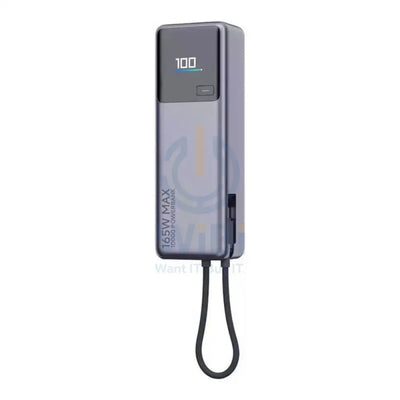 Xiaomi Power Bank with Integrated Cable - 165W / 10,000mAh / Gray Accessories > Power Bank