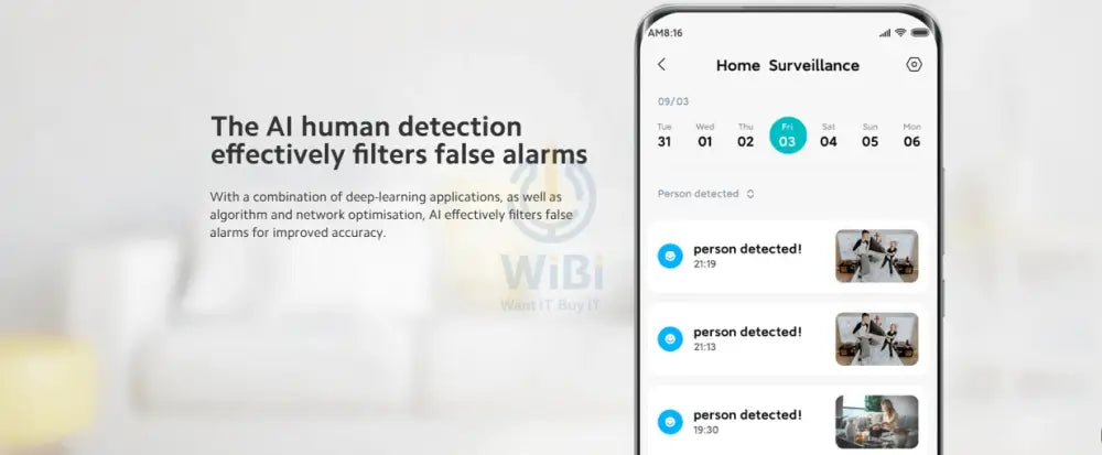 Xiaomi Smart Camera C300 - 3MP / F1.4 large aperture / Two-way Intercom / AI Human Detection / White Cameras > Security