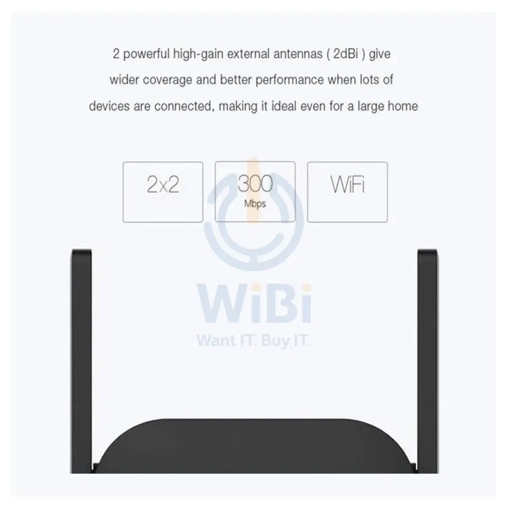 Xiaomi Wi-Fi Range Extender Pro - 300 Mbps / 2.40GHz / Black Networking Products > Wireless Access Point