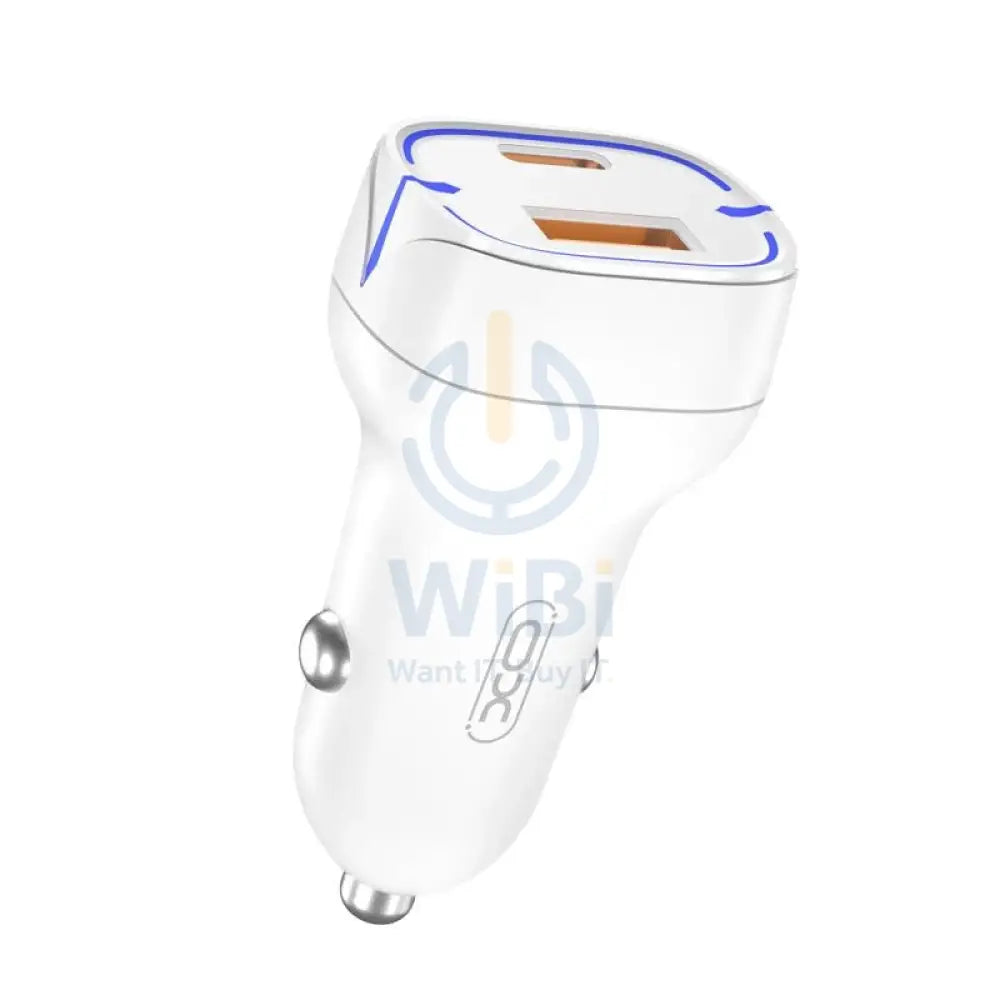 XO CC37 Fast Car Charger - USB-C / USB-A / 20W / White Accessories > Mobiles & Tablets > Mobiles > Car Chargers