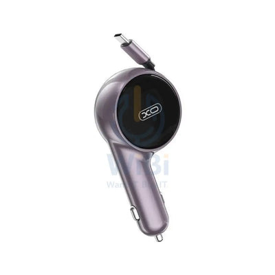 XO CC65 2 في 1 شاحن سيارة قابل للسحب - 60 واط / بنفسجي اكسسوارات > هواتف تابلت > هواتف > شواحن السيارات