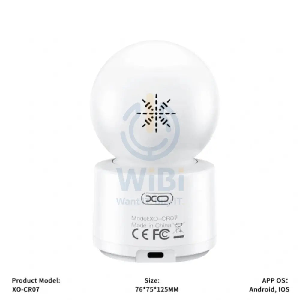 XO CR07 (EU) Supreme Pixel 400W Dual Camera - wi-Fi / Bluetooth / White Cameras > Security Cameras