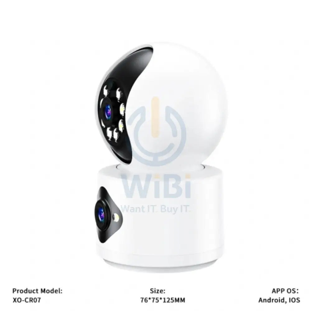 XO CR07 (EU) Supreme Pixel 400W Dual Camera - wi-Fi / Bluetooth / White Cameras > Security Cameras