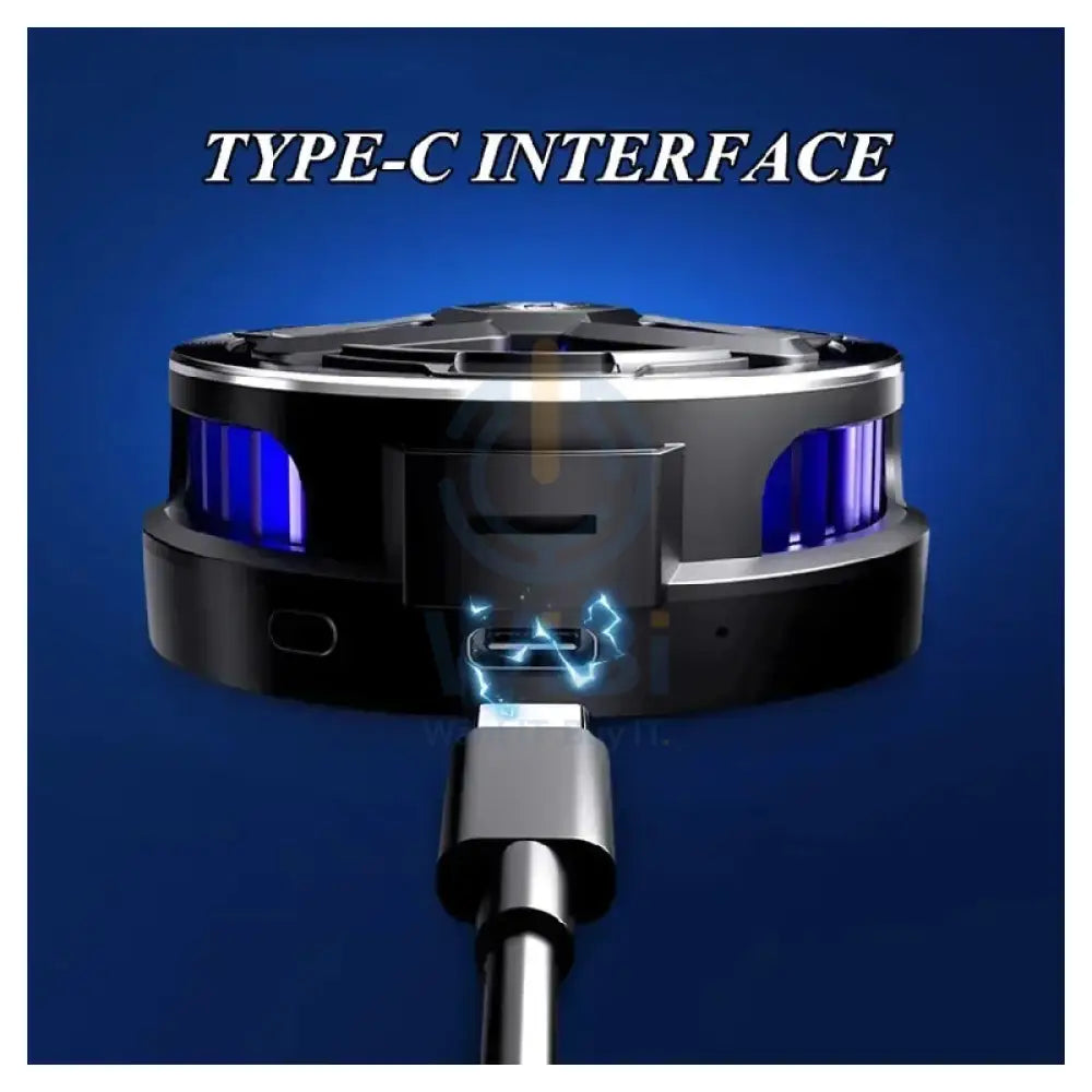 XO SL05 Mobile Magnetic Semiconductor Cooling Fan with Wireless Charging - Black Accessories > Mobiles & Tablets